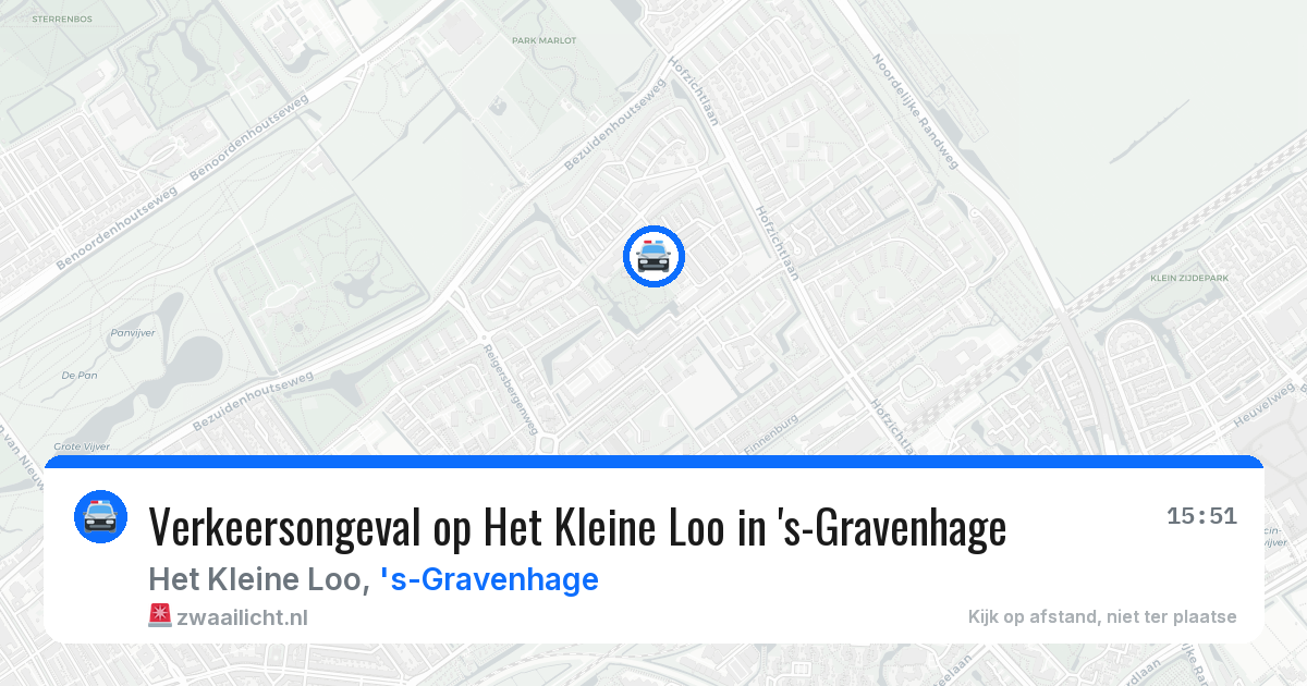 Verkeersongeval op Het Kleine Loo in 's-Gravenhage — 4 apr 2026