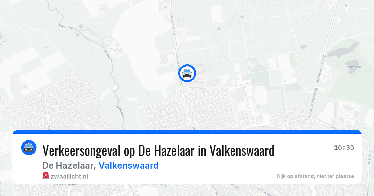 Verkeersongeval op De Hazelaar in Valkenswaard — 30 mrt 2026