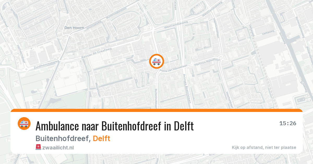 Ambulance naar Buitenhofdreef in Delft — 5 feb 2026