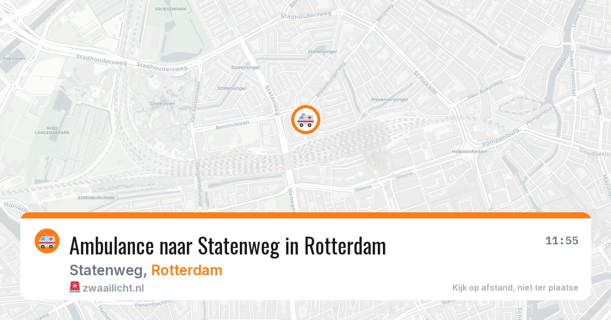 Ambulance naar Statenweg in Rotterdam — 13 mrt 2026