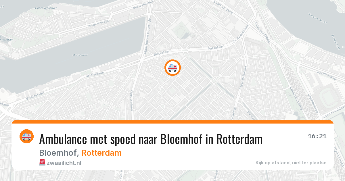 Ambulance met spoed naar Bloemhof in Rotterdam — 2 jun 2026