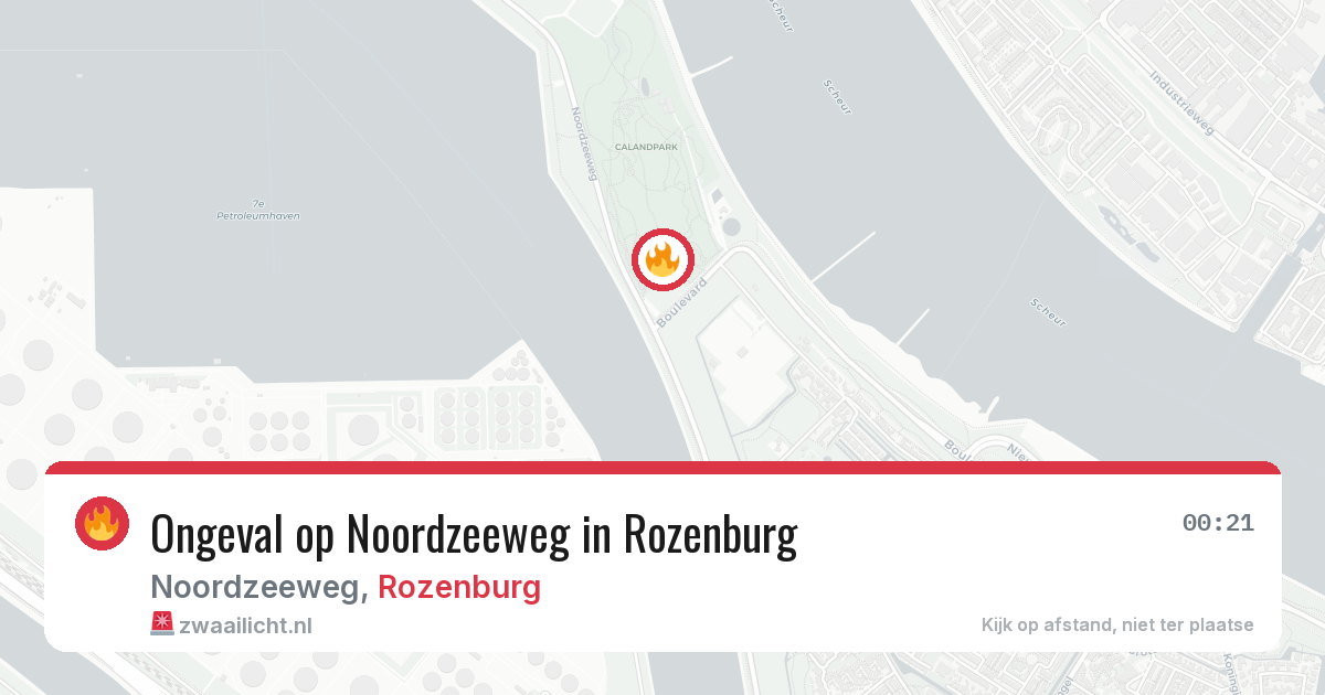 Ongeval op Noordzeeweg in Rozenburg — 15 jun 2026
