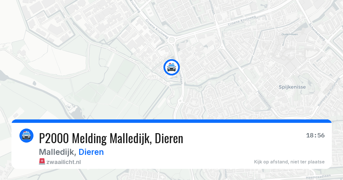 P2000 Melding Malledijk, Dieren — 8 aug 2026