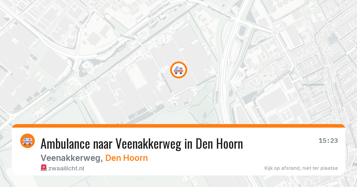 Ambulance naar Veenakkerweg in Den Hoorn — 12 apr 2026