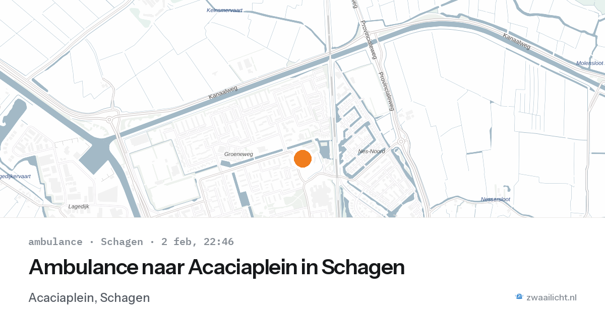 Ambulance naar Acaciaplein in Schagen — 2 feb 2026