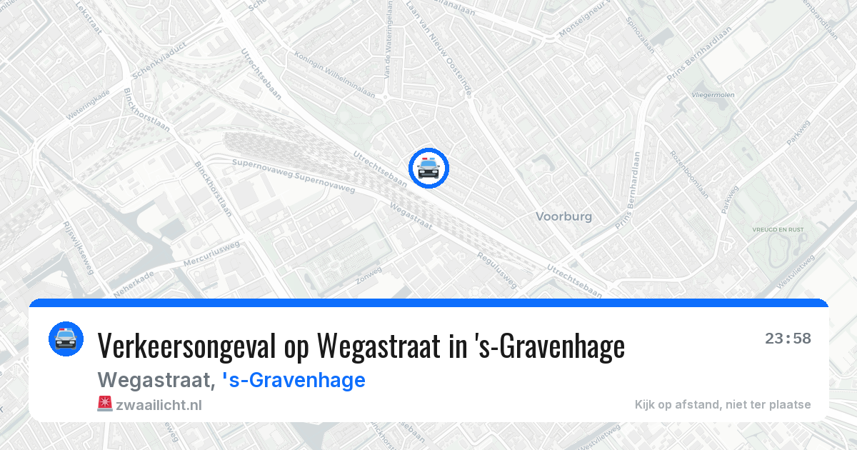 Verkeersongeval op Wegastraat in 's-Gravenhage — 10 jul 2026
