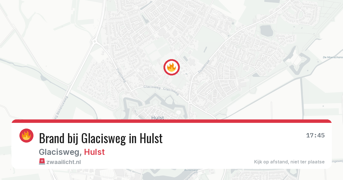 Brand bij Glacisweg in Hulst — 8 mei 2026