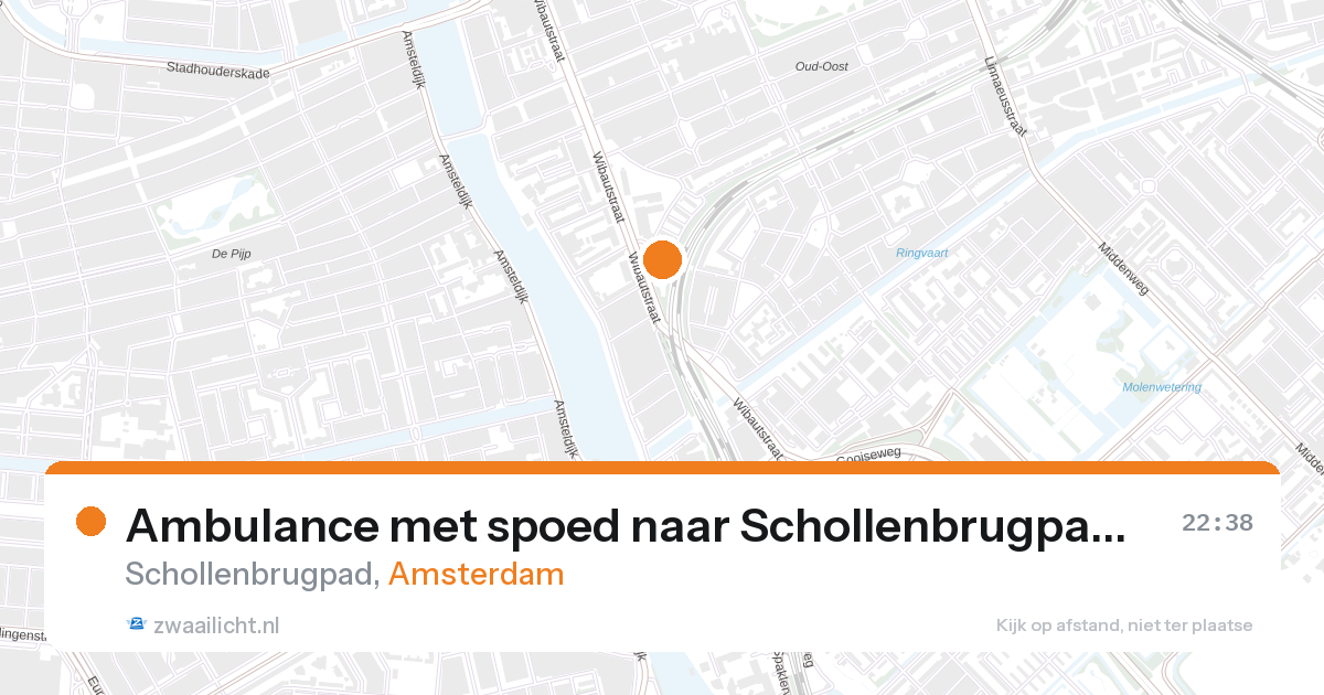 Ambulance met spoed naar Schollenbrugpad in Amsterdam — 28 aug 2026