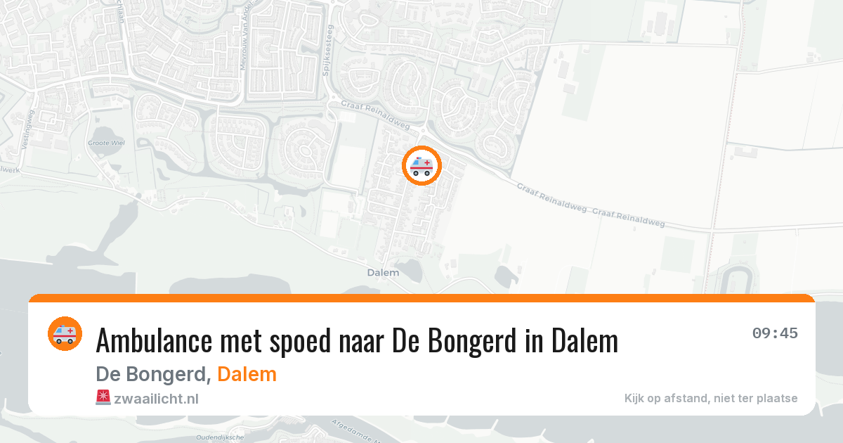 Ambulance met spoed naar De Bongerd in Dalem — 8 jul 2026