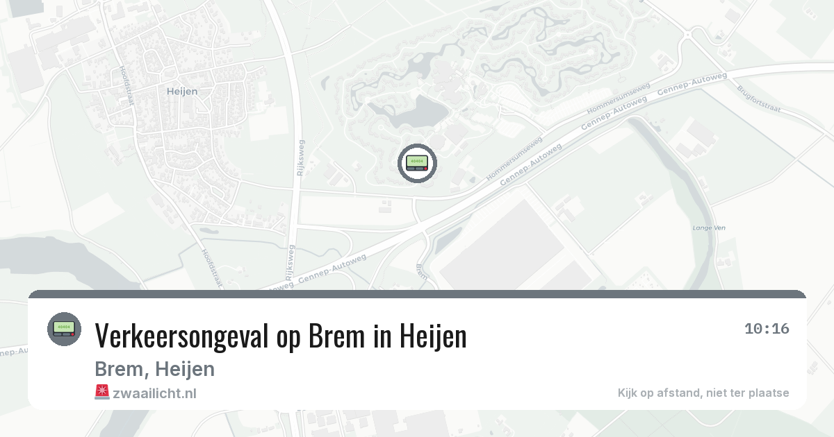 Verkeersongeval op Brem in Heijen — 6 jul 2026