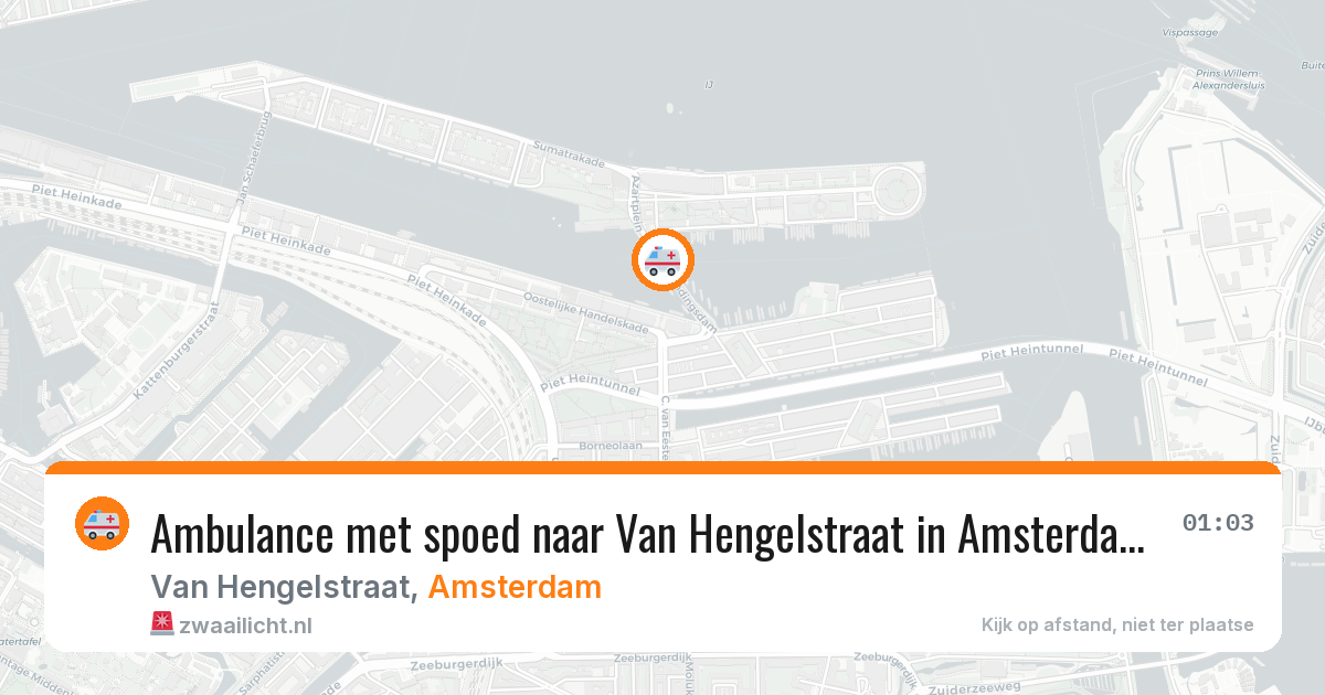 Ambulance met spoed naar Van Hengelstraat in Amsterdam — 28 jun 2026