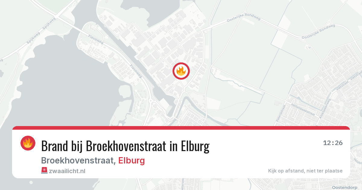 Brand bij Broekhovenstraat in Elburg — 11 apr 2026