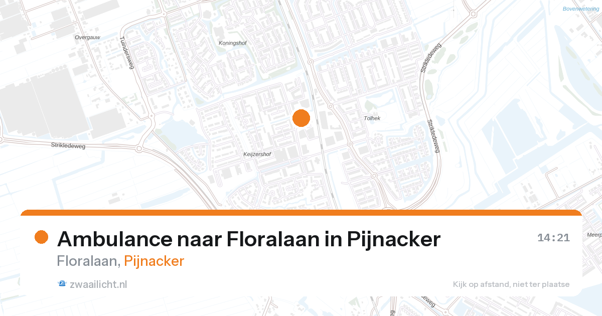 Ambulance naar Floralaan in Pijnacker — 20 feb 2026