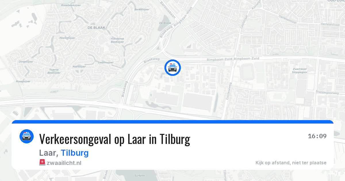 Verkeersongeval op Laar in Tilburg — 17 apr 2026