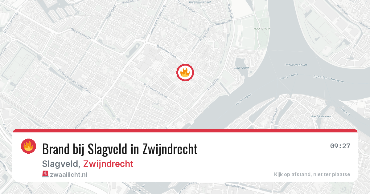 Brand bij Slagveld in Zwijndrecht — 24 feb 2026