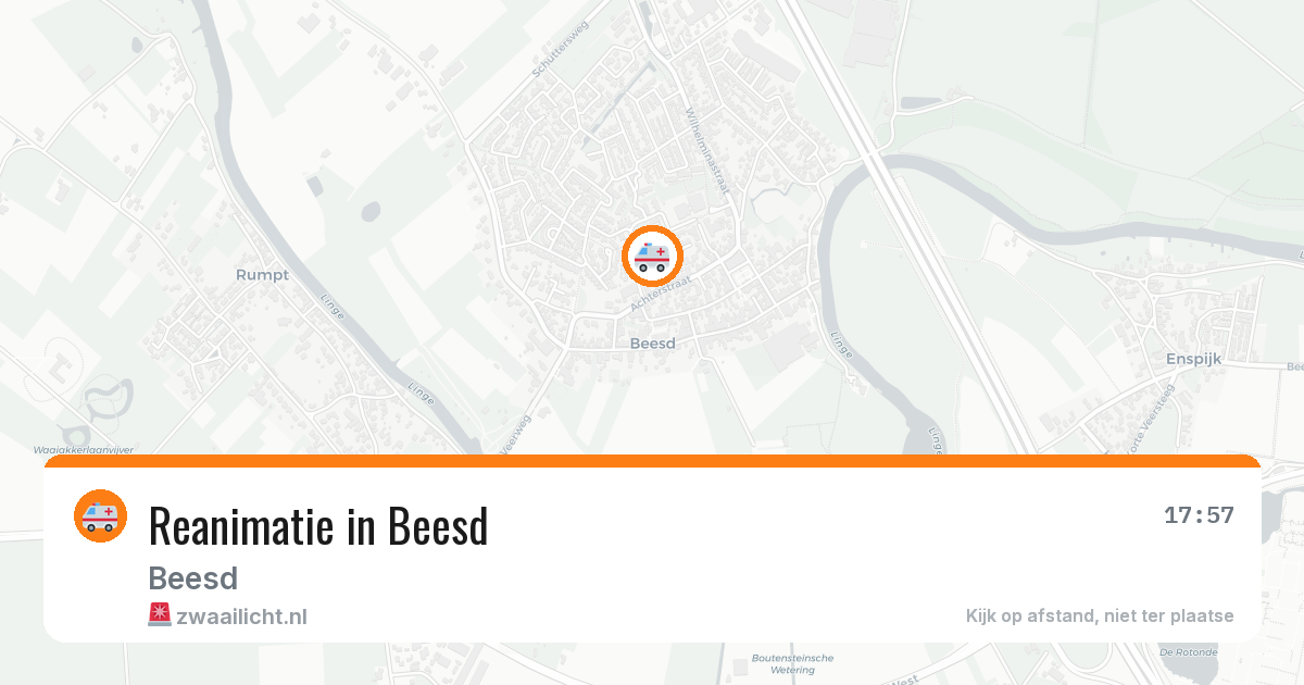 Reanimatie in Beesd — 27 mrt 2026