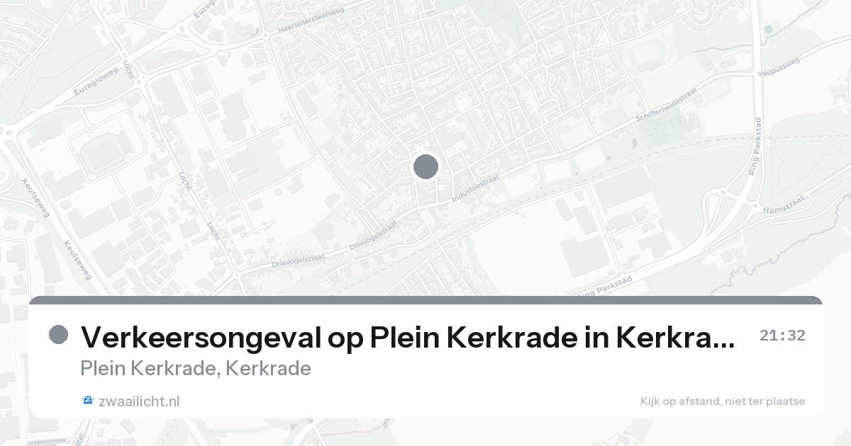 Verkeersongeval op Plein Kerkrade in Kerkrade — 15 aug 2026