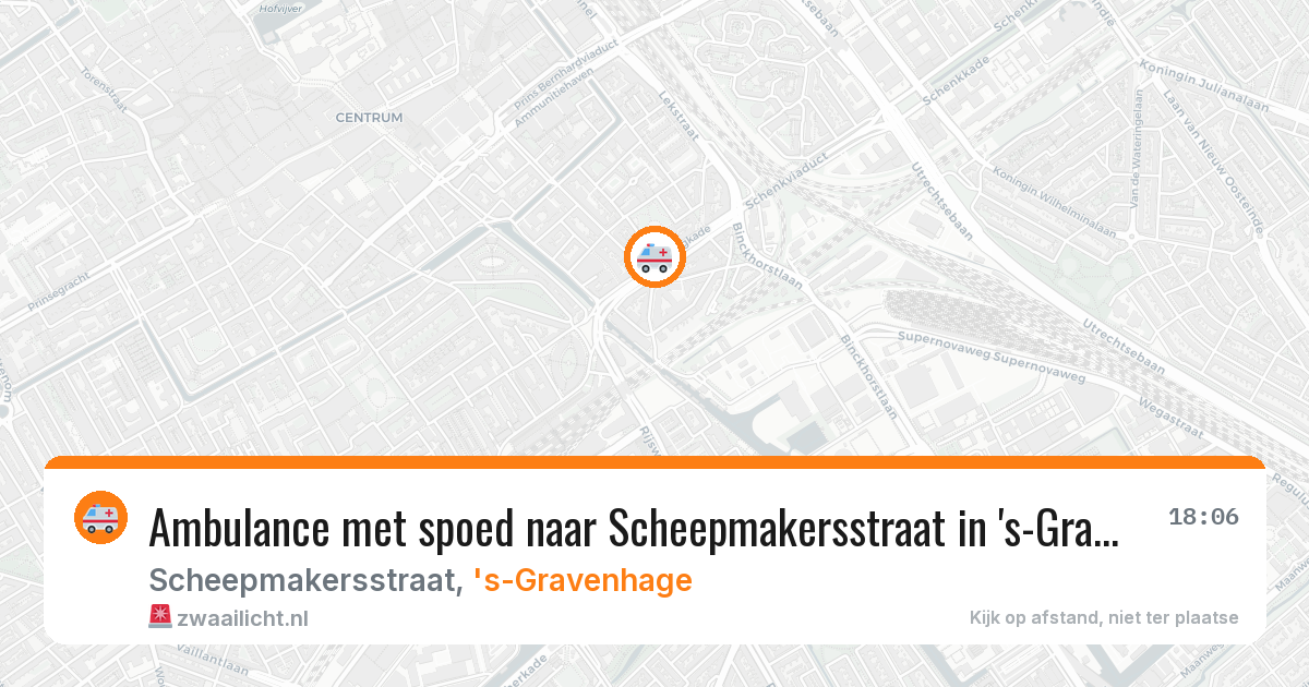 Ambulance met spoed naar Scheepmakersstraat in 's-Gravenhage — 5 jun 2026