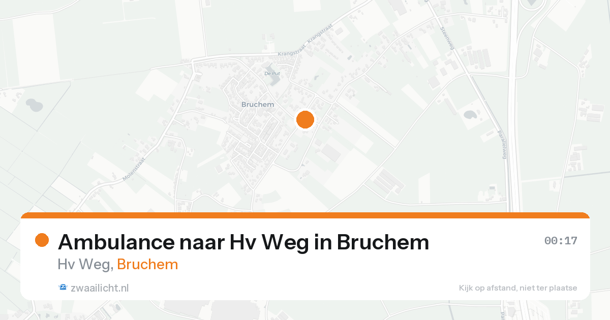 Ambulance naar Hv Weg in Bruchem — 16 aug 2026