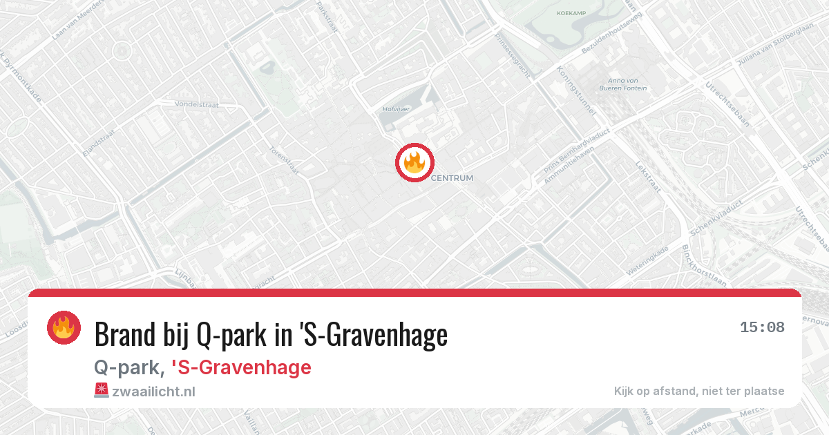 Brand bij Q-park in 'S-Gravenhage — 17 jun 2026