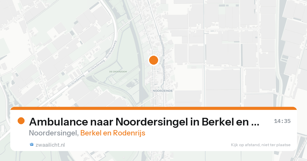 Ambulance naar Noordersingel in Berkel en Rodenrijs — 25 aug 2026
