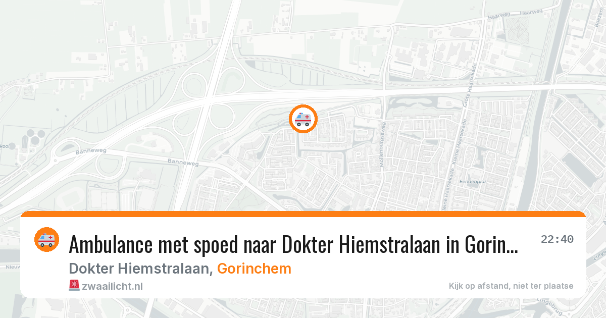Ambulance met spoed naar Dokter Hiemstralaan in Gorinchem — 16 jan 2026