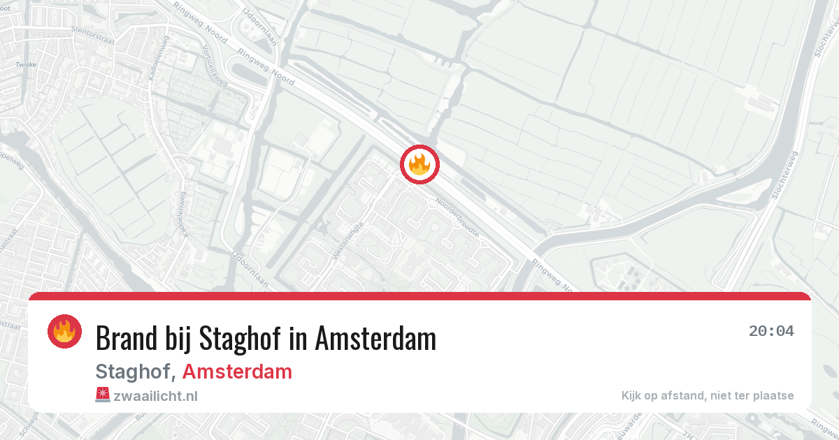 Brand bij Staghof in Amsterdam — 9 apr 2026