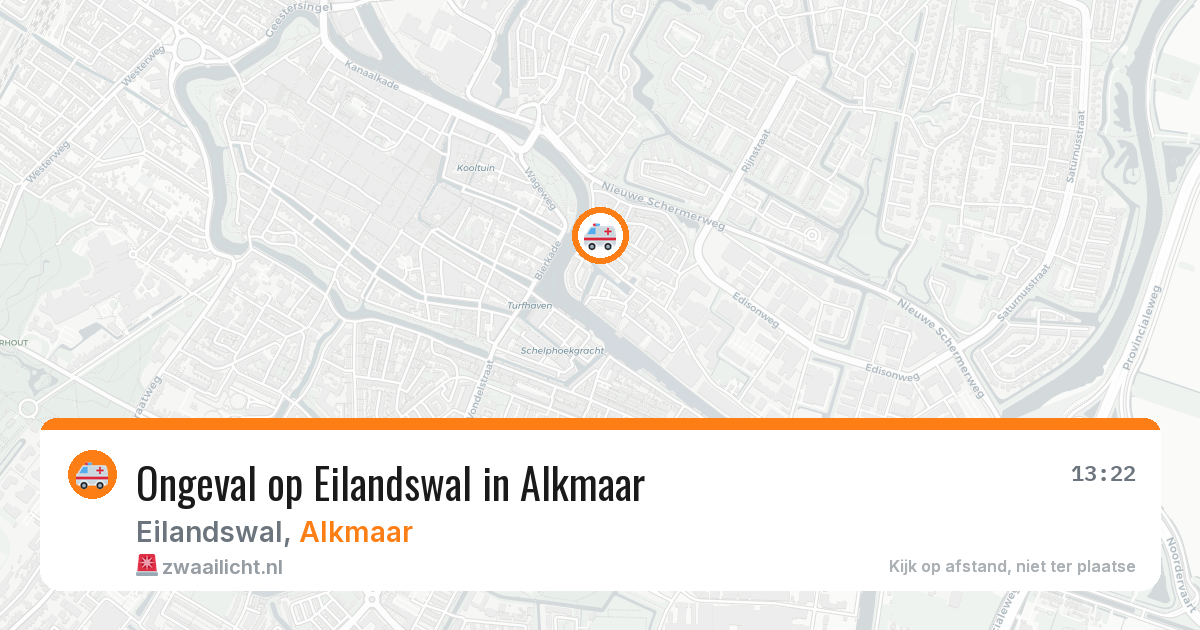 Ongeval op Eilandswal in Alkmaar — 5 apr 2026