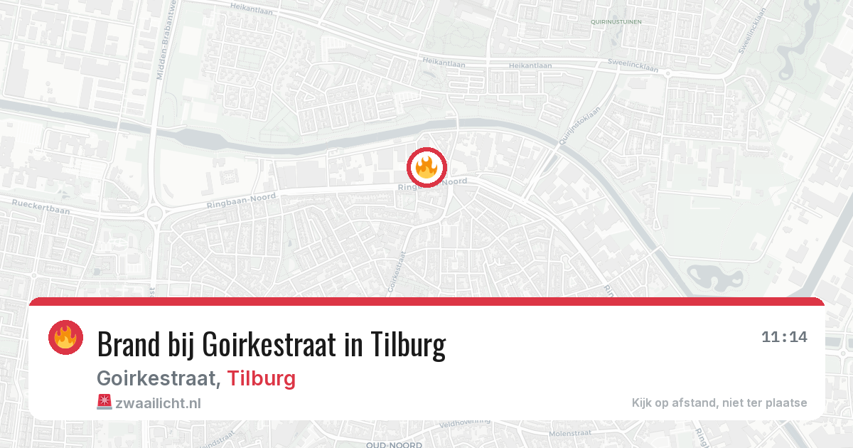 Brand bij Goirkestraat in Tilburg — 15 mei 2026