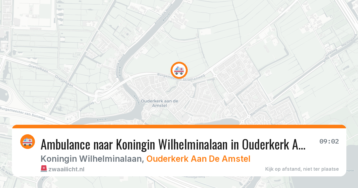 Ambulance naar Koningin Wilhelminalaan in Ouderkerk Aan De Amstel — 7 apr 2026