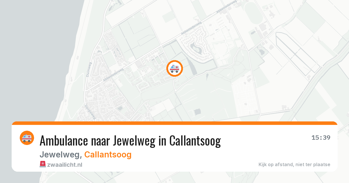 Ambulance naar Jewelweg in Callantsoog — 4 jun 2026