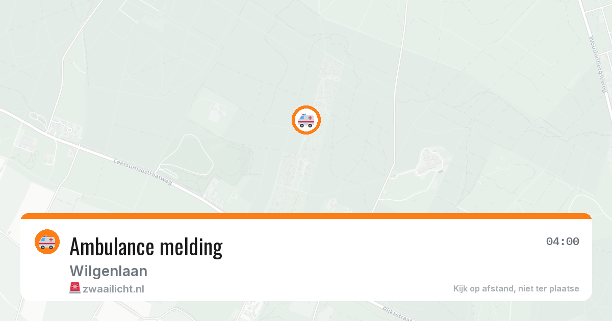 Ambulance melding — 12 mei 2026