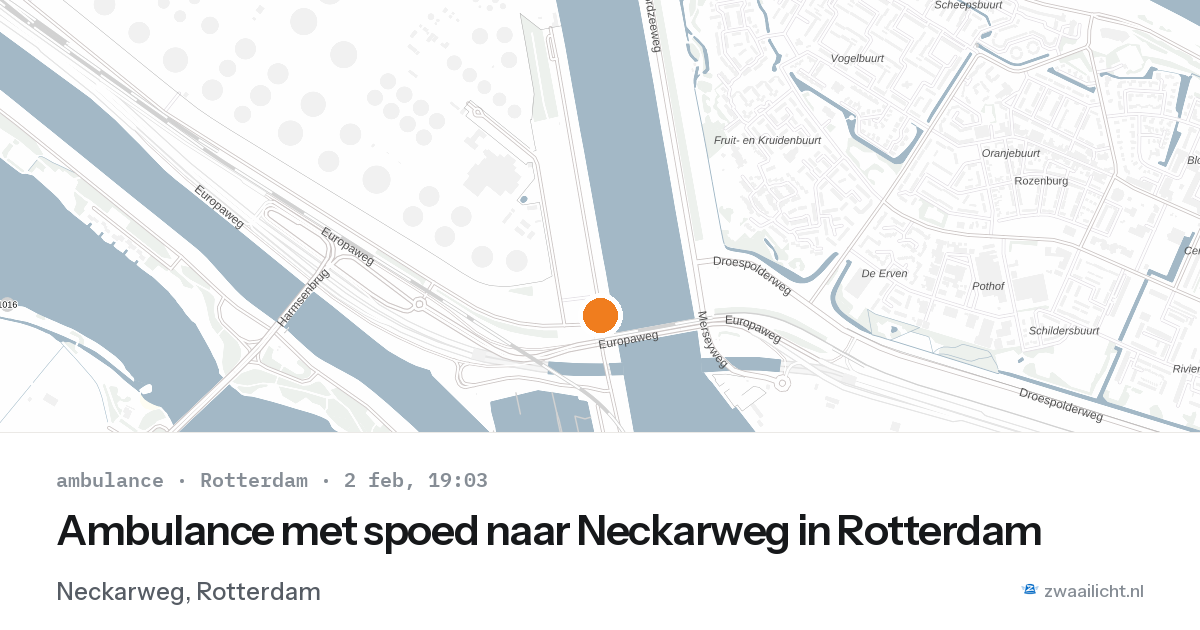 Ambulance met spoed naar Neckarweg in Rotterdam — 2 feb 2026