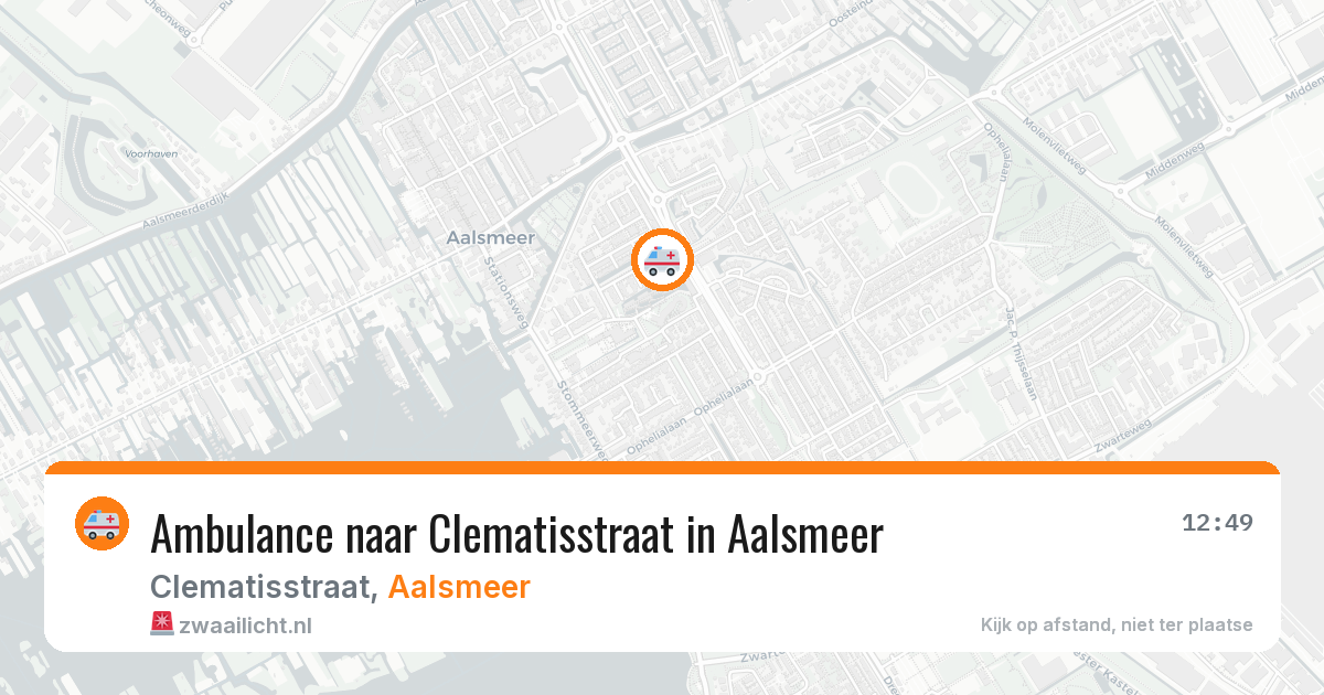 Ambulance naar Clematisstraat in Aalsmeer — 21 mei 2026