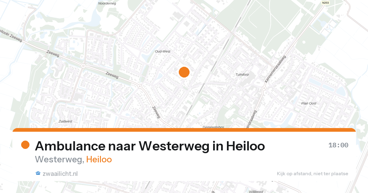 Ambulance naar Westerweg in Heiloo — 26 aug 2026