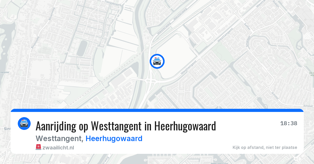 Aanrijding op Westtangent in Heerhugowaard — 21 mei 2026