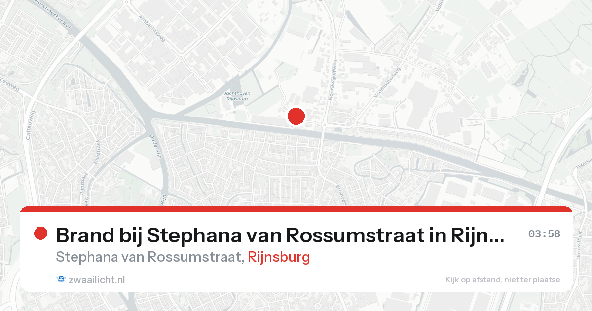 Brand bij Stephana van Rossumstraat in Rijnsburg — 8 feb 2026