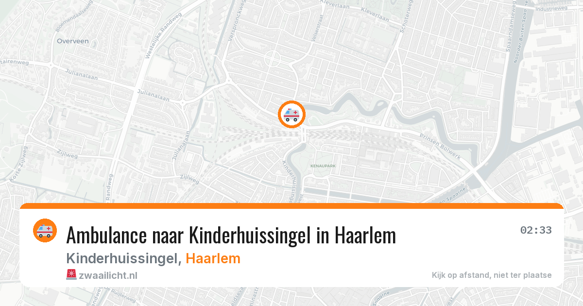 Ambulance naar Kinderhuissingel in Haarlem — 26 mrt 2026