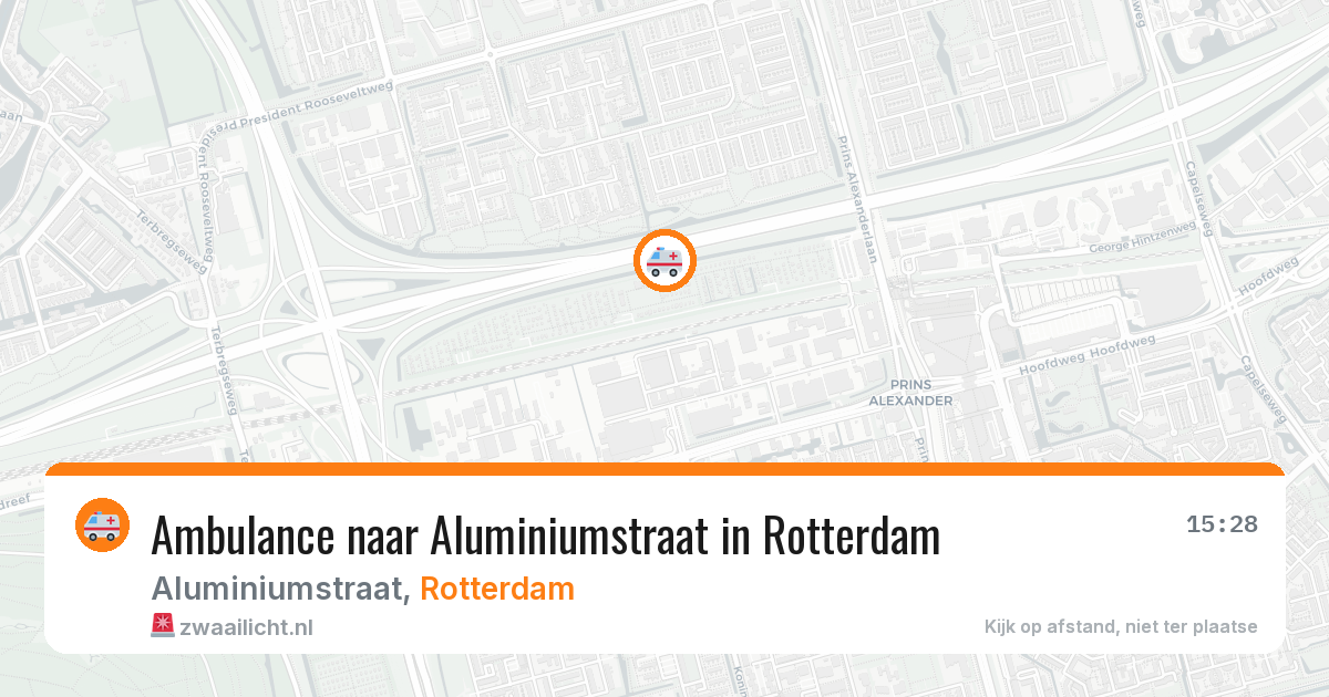 Ambulance naar Aluminiumstraat in Rotterdam — 24 jun 2026