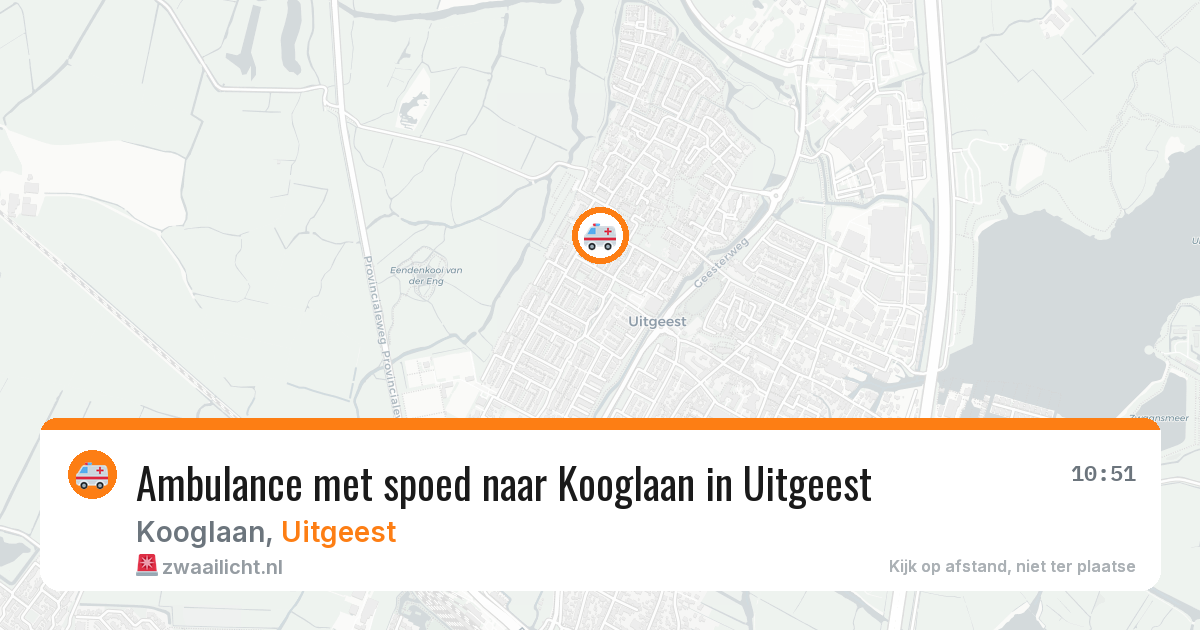 Ambulance met spoed naar Kooglaan in Uitgeest — 2 feb 2026