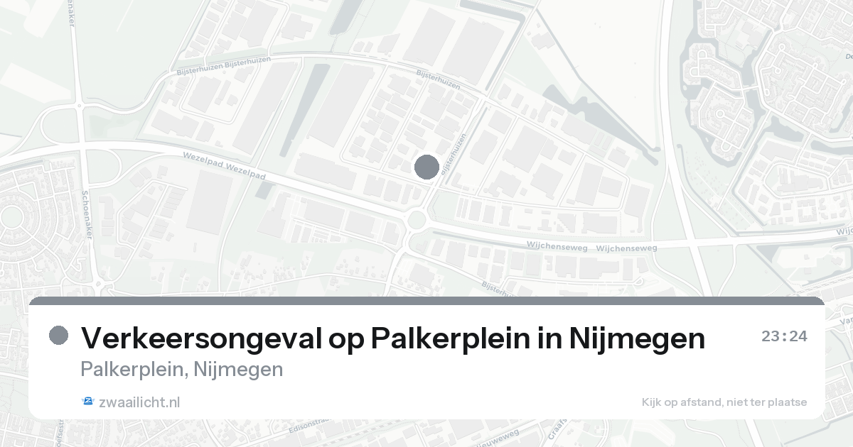 Verkeersongeval op Palkerplein in Nijmegen — 30 jan 2026