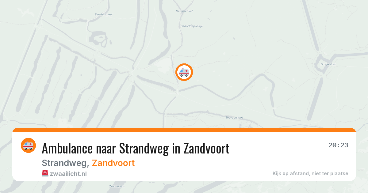Ambulance naar Strandweg in Zandvoort — 16 jul 2026