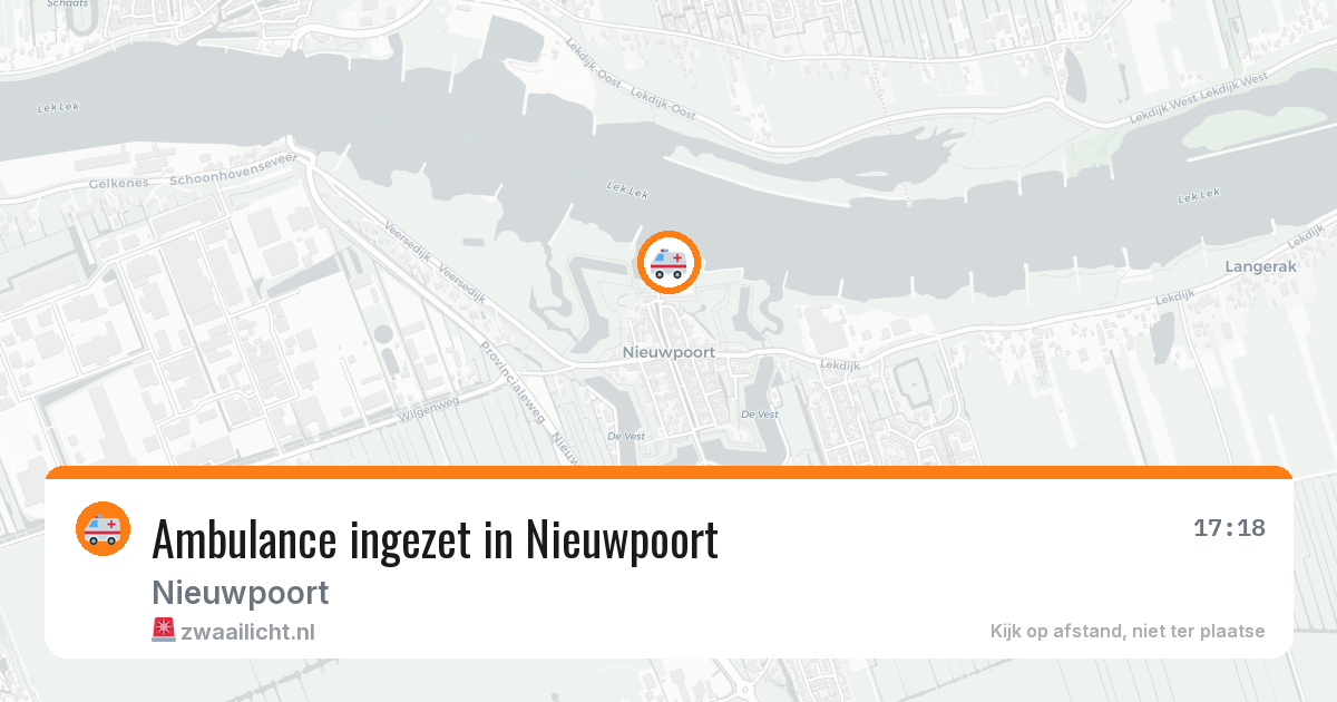 Ambulance ingezet in Nieuwpoort — 3 mei 2026