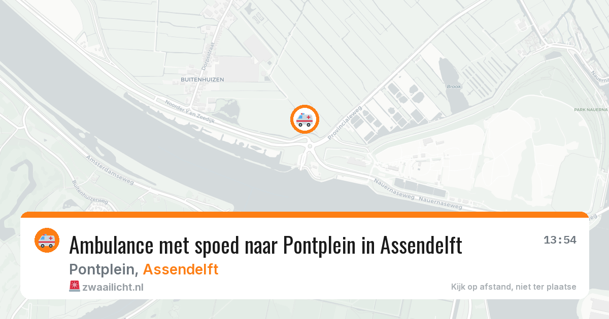 Ambulance met spoed naar Pontplein in Assendelft — 1 mrt 2026