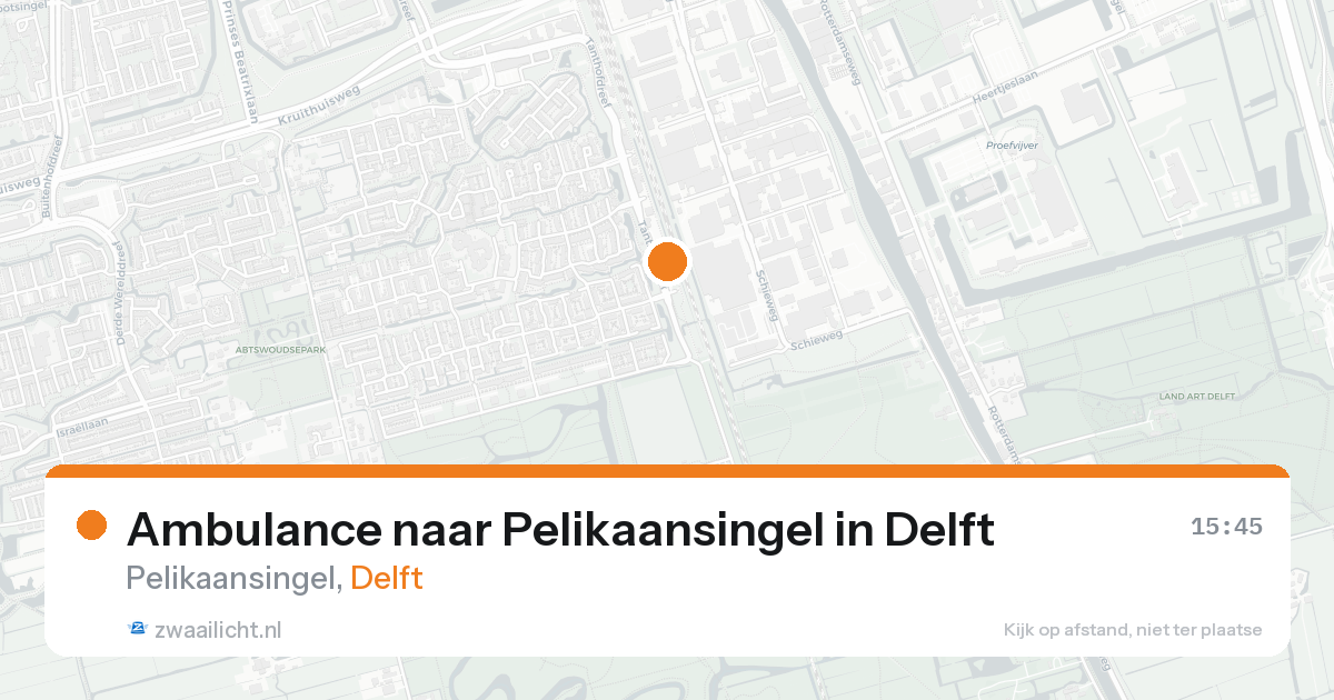 Ambulance naar Pelikaansingel in Delft — 30 jan 2026