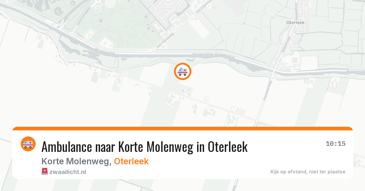Ambulance naar Korte Molenweg in Oterleek — 22 mrt 2026