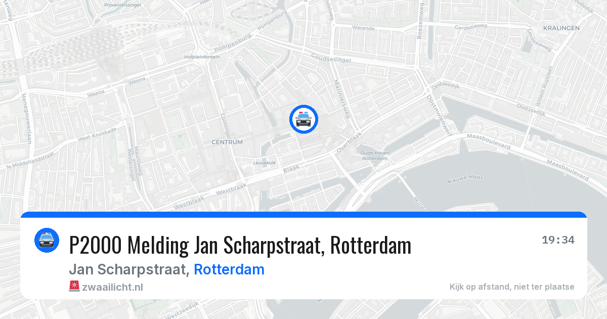 P2000 Melding Jan Scharpstraat, Rotterdam — 25 apr 2026