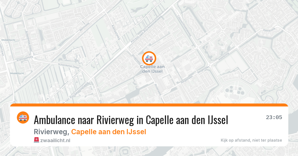 Ambulance naar Rivierweg in Capelle aan den IJssel — 5 jun 2026