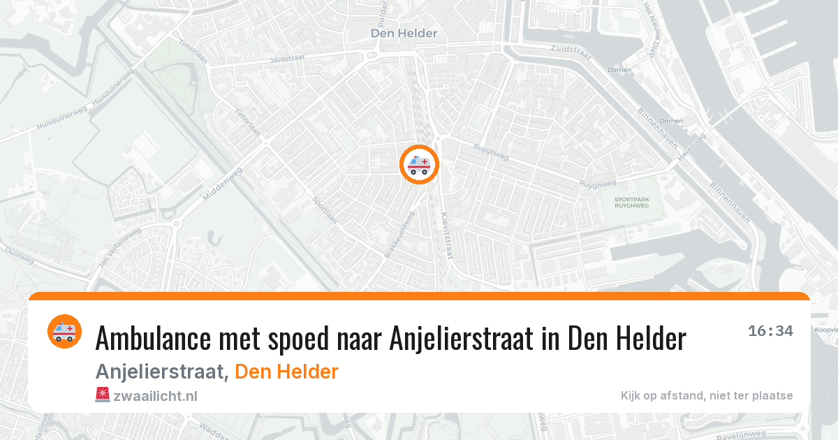Ambulance met spoed naar Anjelierstraat in Den Helder — 26 mei 2026