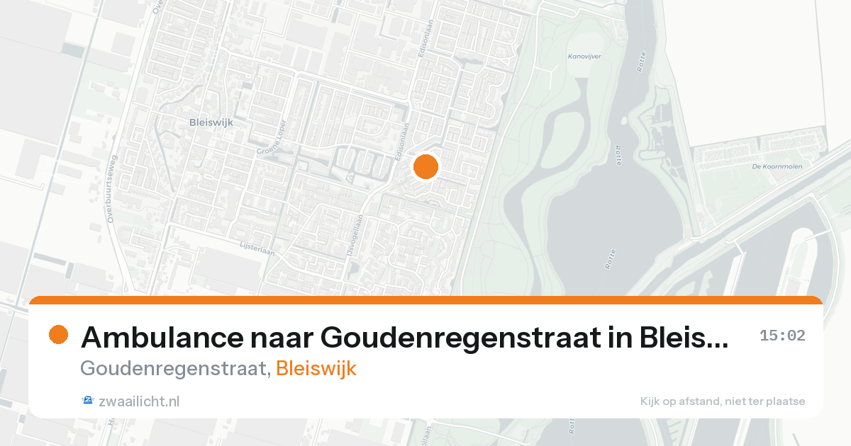 Ambulance naar Goudenregenstraat in Bleiswijk — 29 jun 2026